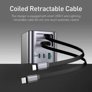 Coiled Retractable Cable