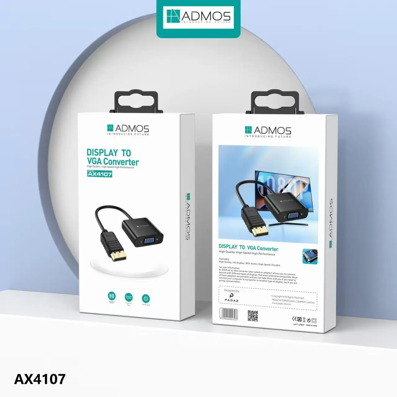 ADMOS AX4104 Display to VGA Converter