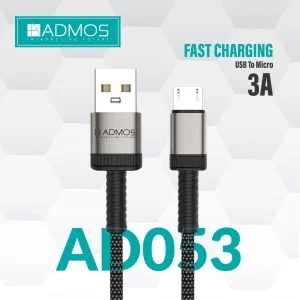 ADMOS AD053 USB to Micro Fast Charging Cable (3A)