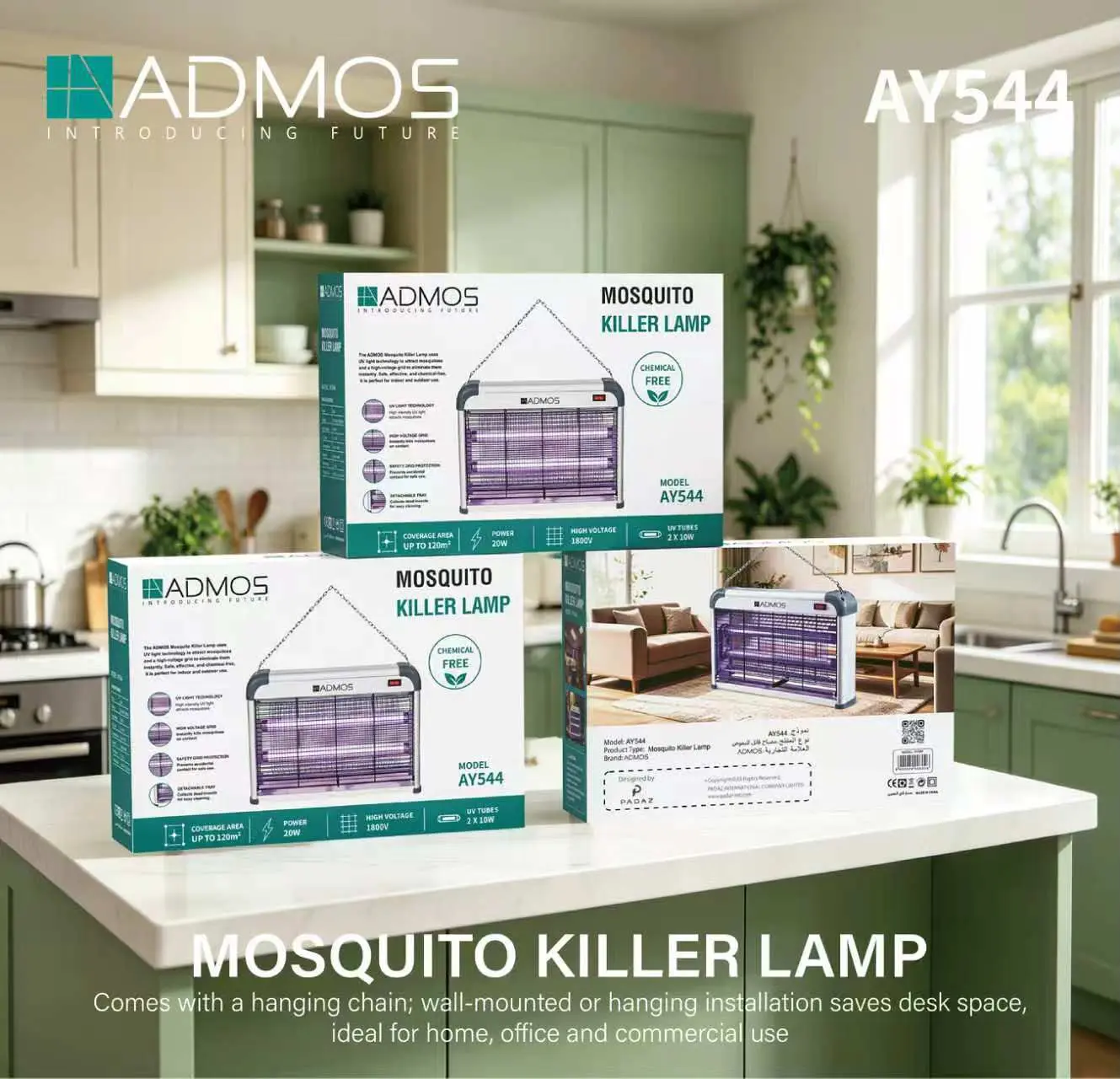 ADMOS AY544 Dual UV Insect Killer
