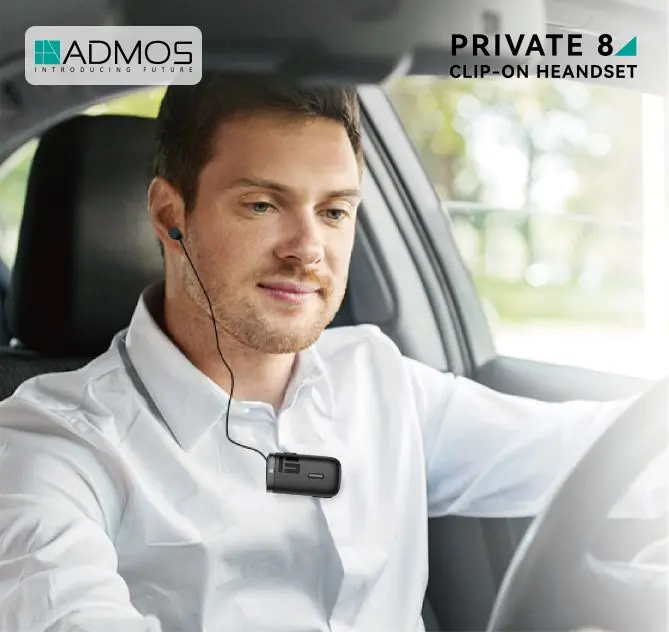 ADMOS Private 8 Clip-On Headset