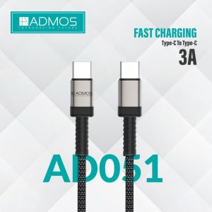 ADMOS AD051 Type-C to Type-C Fast Charging Cable (3A)