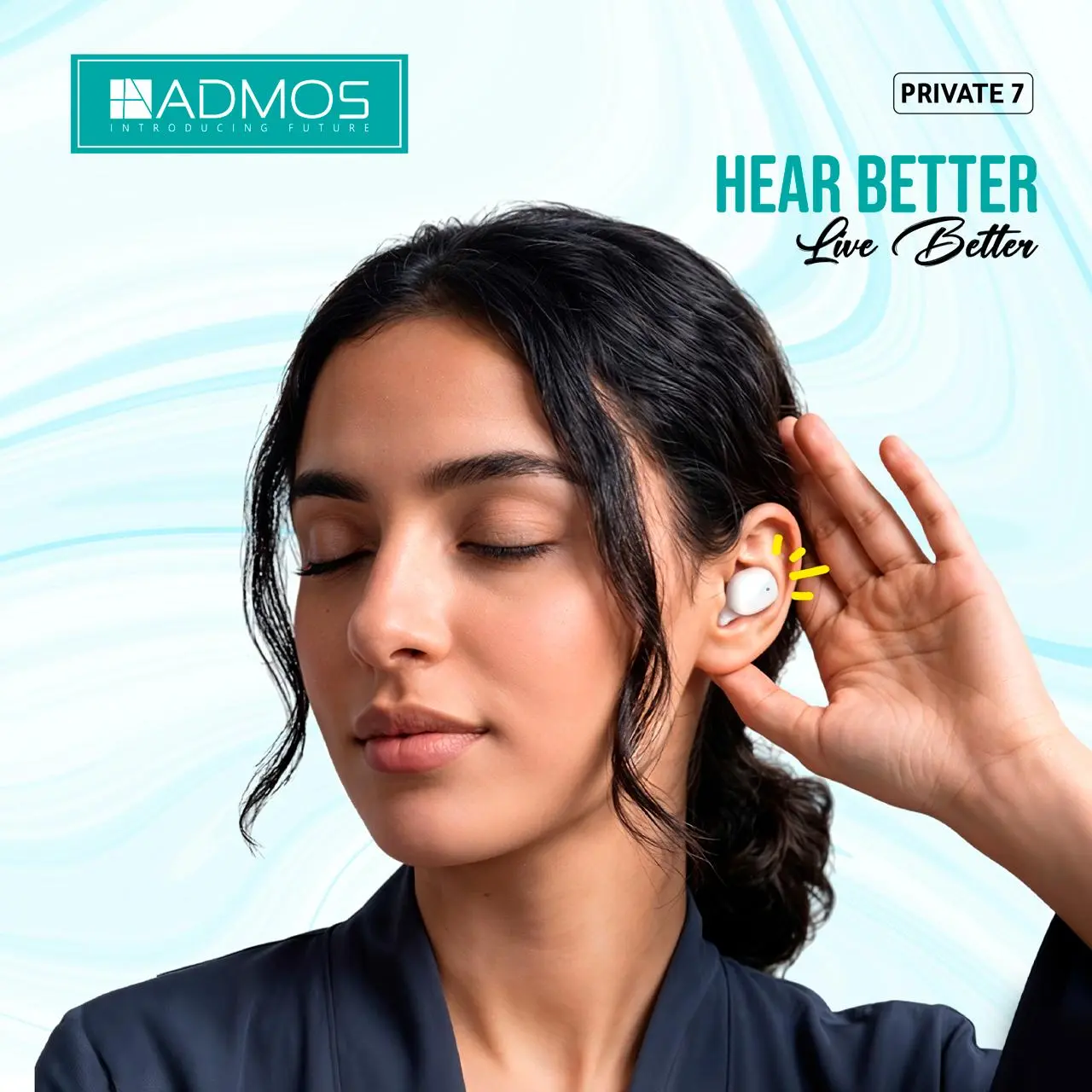 ADMOS Private 7 - Super Mini Wireless Earbuds