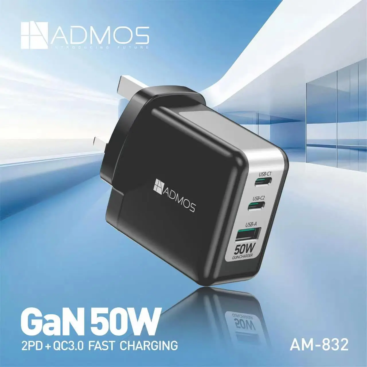 ADMOS AM-832 GaN 50W Fast Charger